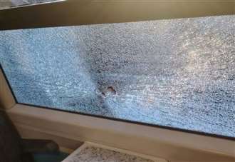 ‘We heard a massive bang and all the windows shattered’